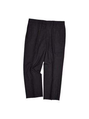 Hermes Pants Long Trousers Wool Black 46